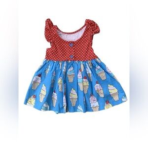 Eleanor Rose Size 5-6 Ice Cream Print Summer Tunic Top